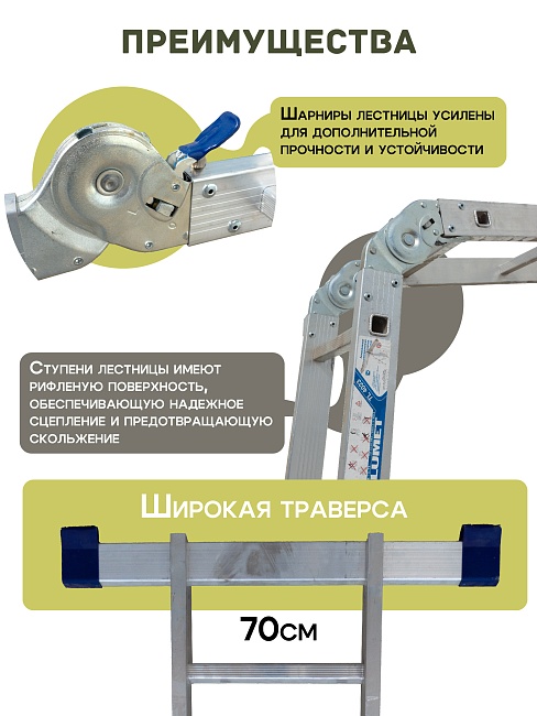 Лестница трансформер Alumet TL4033 фото 4