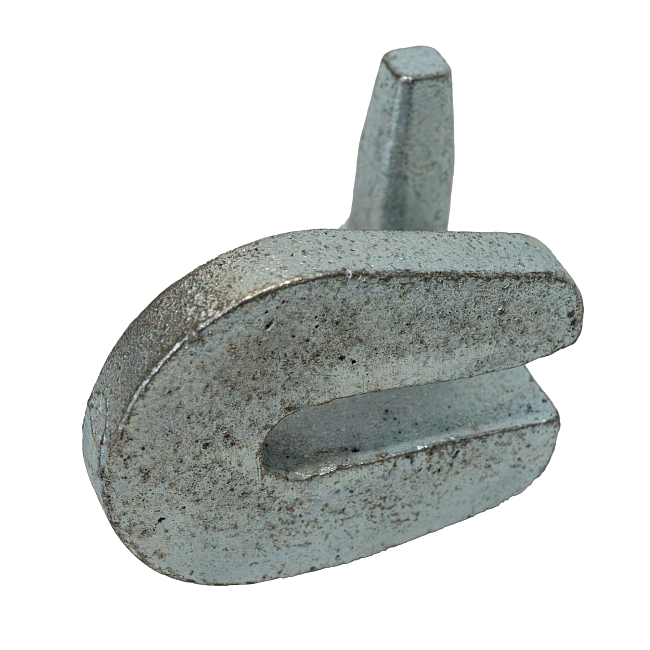 Замок кованный оцинкованный для опалубки Промышленник ударный фото 2