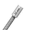 Муфта с цилиндрической резьбой для стыковки арматуры 32 мм фото 1