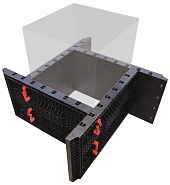 Пластиковая опалубка для колонн переменного сечения GEOSTAR Купить Пластиковая опалубка для колонн переменного сечения GEOSTAR