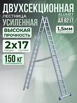 Лестница двухсекционная Ал 6217 Купить Лестница двухсекционная Ал 6217